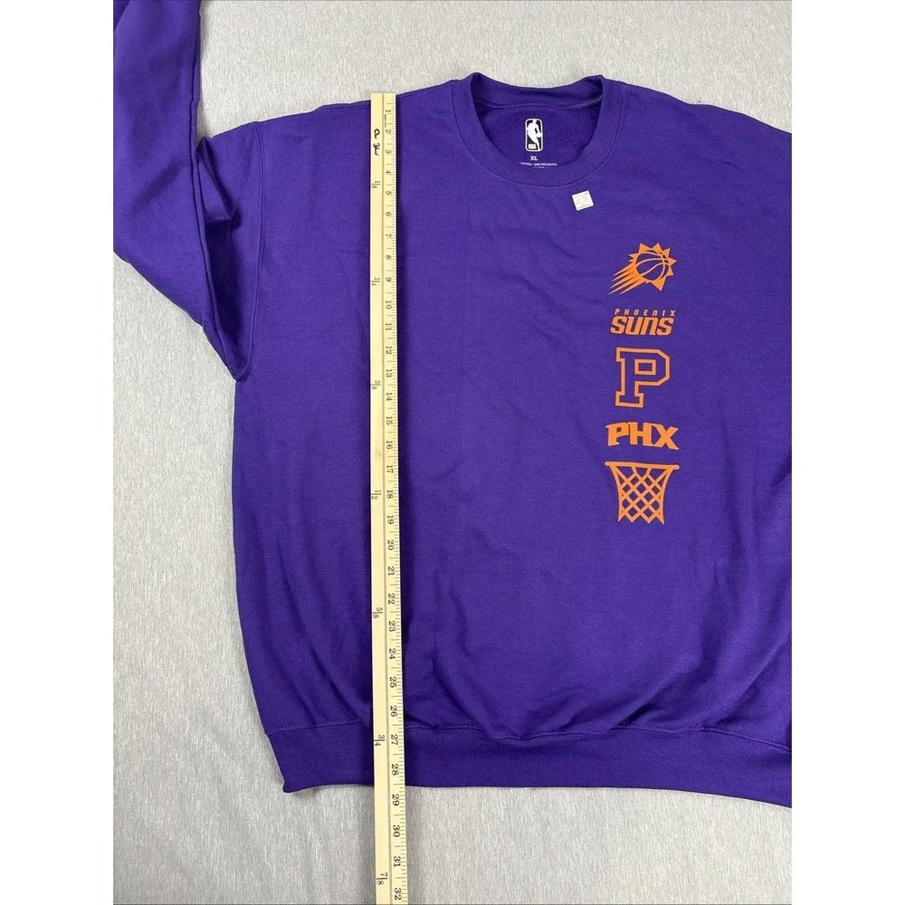 NWOT Retro Phoenix Suns Sweatshirt Crewneck NBA Basketball Men's Size XL Purple